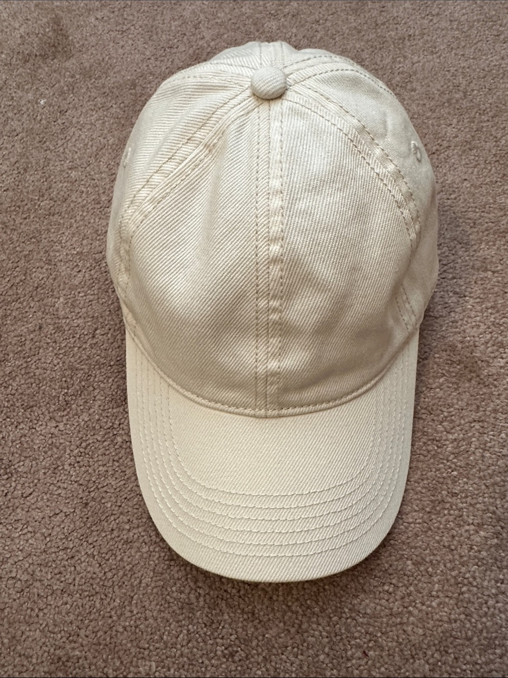 H&M Cream Classic Cotton Baseball Cap